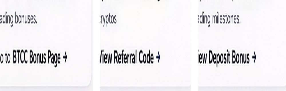 Illustrative BTCC trading UI and features
