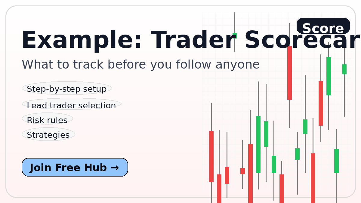 Illustrative trader scorecard